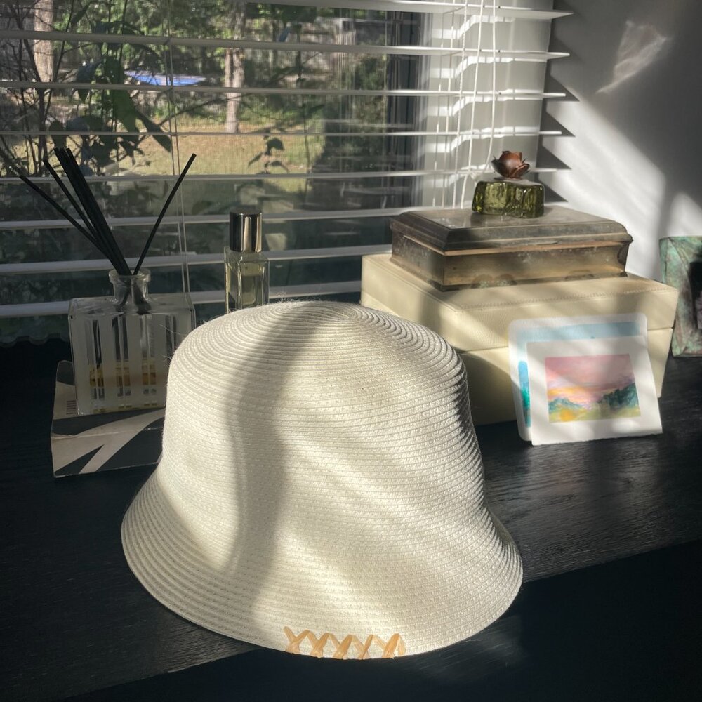 Made in Italy! Straw Bucket Hat - Picture 3 of 5